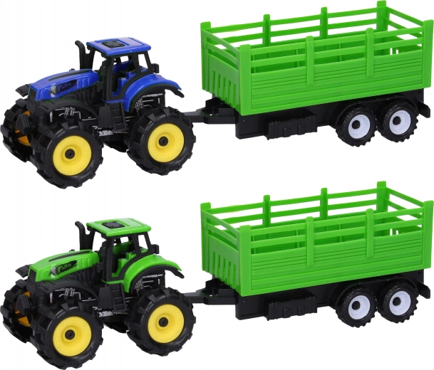 Traktors ar piekabi bērniem