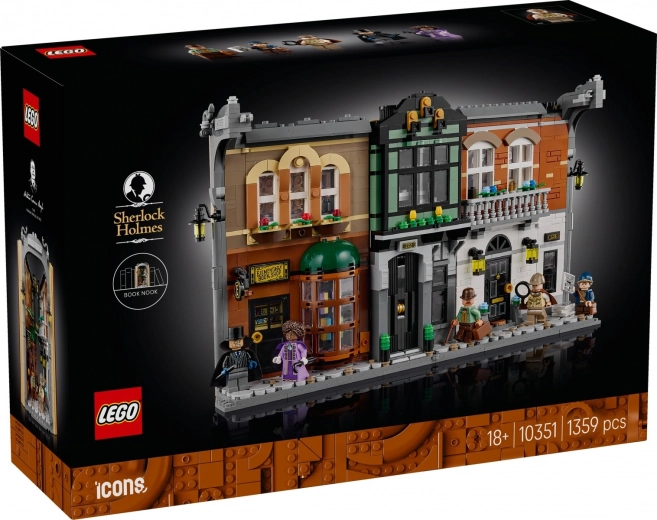 Lego Icons Sherlock Holmes: grāmatu niša (book nook)