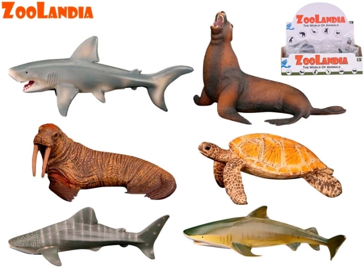 Zoolandia jūras dzīvnieki – plastmasas figūriņu komplekts 9–15 cm