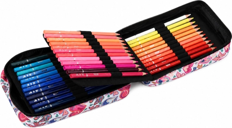 72 pencils in vibrant colors