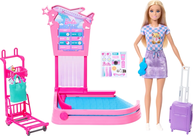 Barbie “Malibu” lelle gatava ceļojumam