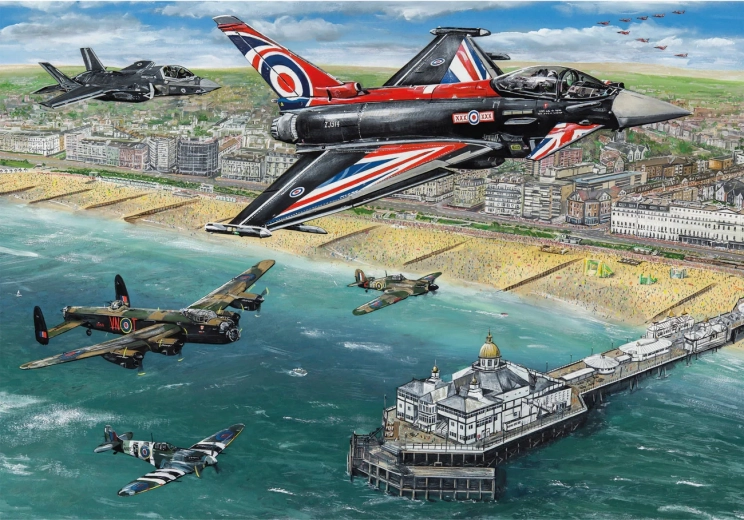Puzzle “Gaisa šovs virs Eastbourne” 500 gabali GIBSONS
