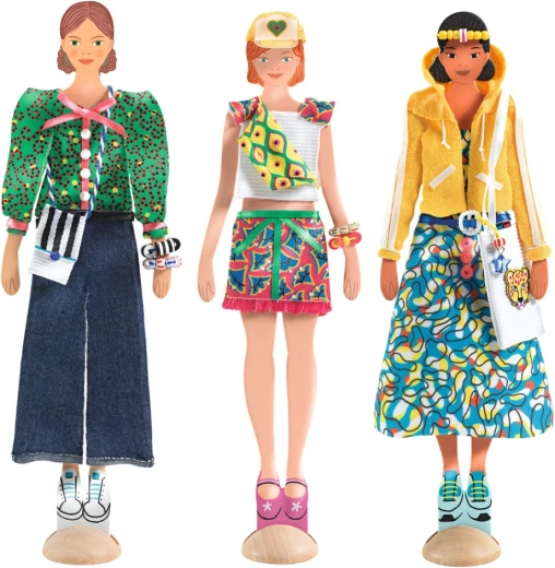 Characters on a stand for display and play