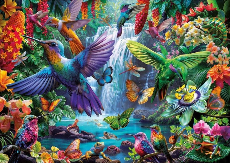 Puzzle Tropical Hummingbirds 1000 Pieces EDUCA