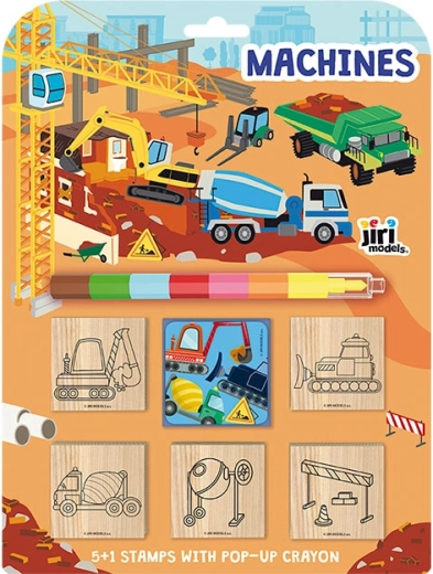 Stamps 5+1 with Crayon – Machines