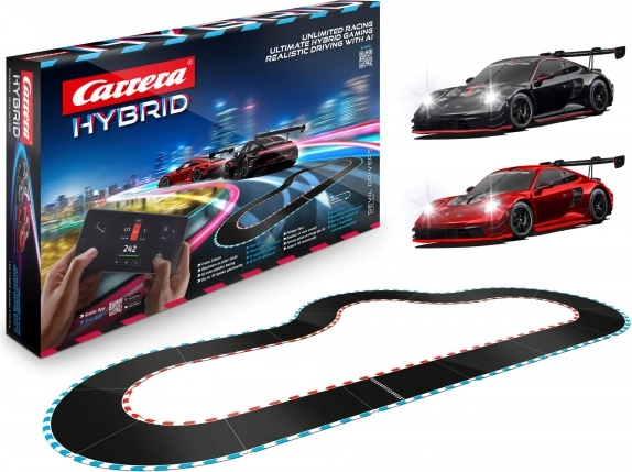 Carrera Hybrid Devil Drivers 6.09 m slot car track with Porsche 911