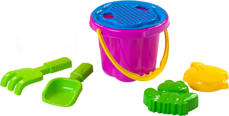 Smilšu komplekts ar spaini un sietiņu 16 cm