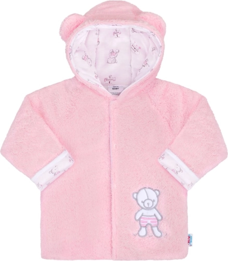 Ziemas zīdaiņu jaka New Baby Nice Bear rozā