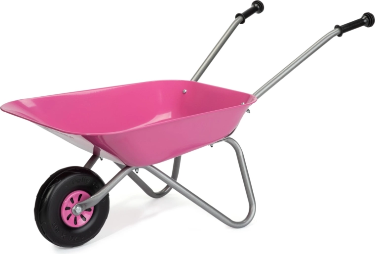Rolly Toys metāla bērnu ķerra rozā