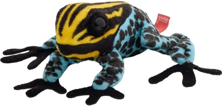 Colorful plush frog 10 cm