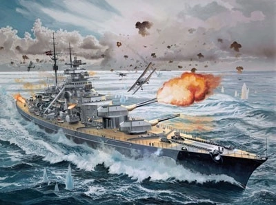 BISMARCK Battleship plastic model Revell