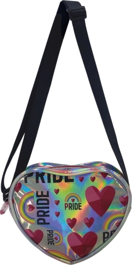 Bērnu rokassomiņa sirds formā Pride 19 cm