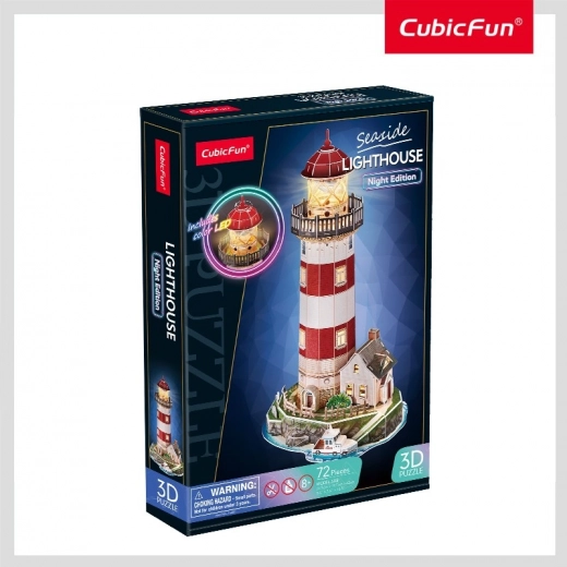 3D puzle bāka ar LED apgaismojumu CUBICFUN Night Edition