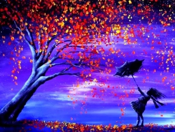 Diamond Painting Magical Tree with Girl 30 × 40 cm