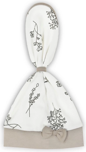Nicol Ella Infant Cotton Cap–Scarf White