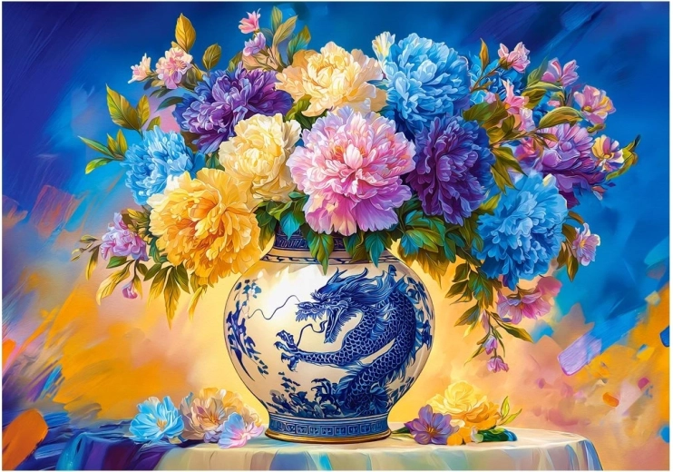 Castorland puzzle Flowers in Chinese Porcelain 500 pieces