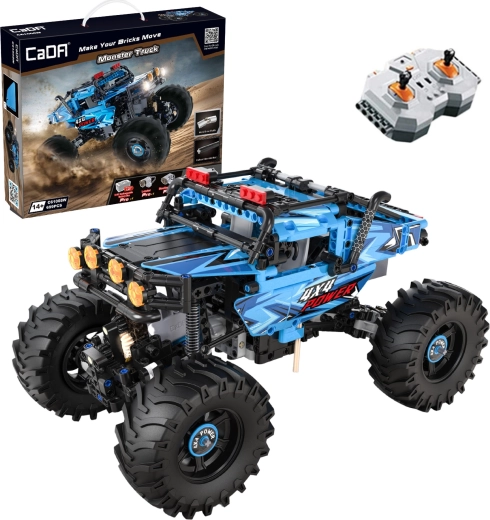 Outlet CaDA Remote-Controlled Monster Truck with LED Lights, 699 Pieces