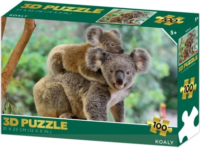 3D puzle ar koalām