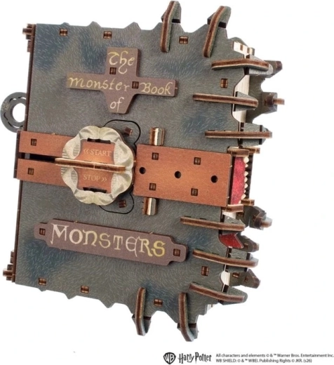 Ugears koka mehāniskā 3D būvējamā modelīte Harry Potter Monster Book of Monsters