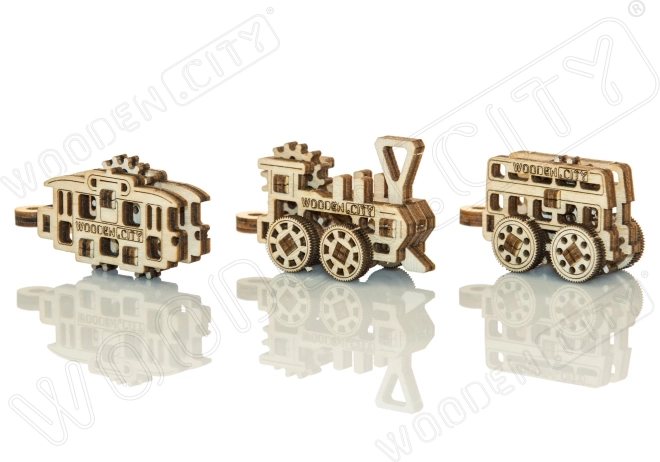 3D puzle Transporta līdzekļi – Wooden City mini komplekts