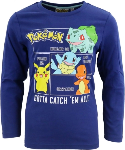Tumši zils Pokémon T krekls