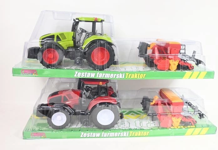 Traktors ar pievienojamu lauksaimniecības agregātu