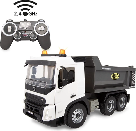 Tālvadības Volvo FMX Meiller pašizgāzējs, 1:20
