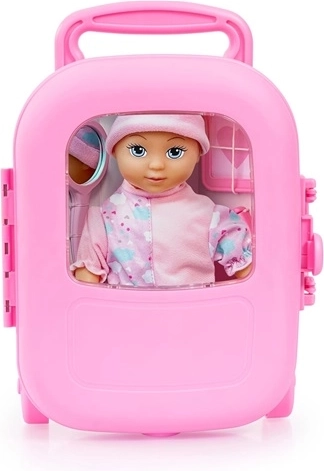 Bayer baby doll 28 cm with travel suitcase and accessories