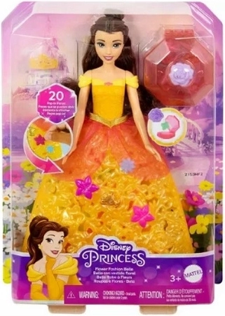Disney Princess Belle (Beauty and the Beast) doll in floral dress - 1 piece
