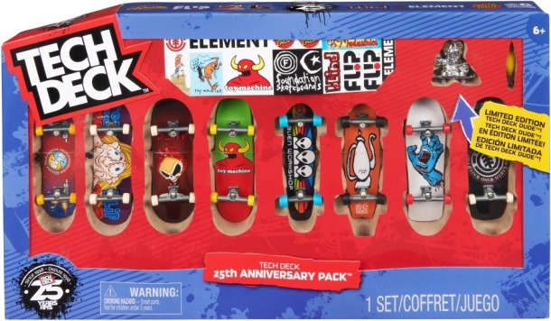 Tech Deck 8 fingerboardu kolekcija 25. gadadienai – ierobežota sērija