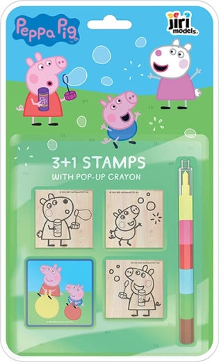 Peppa Pig Stamp Set 3+1 with Crayon