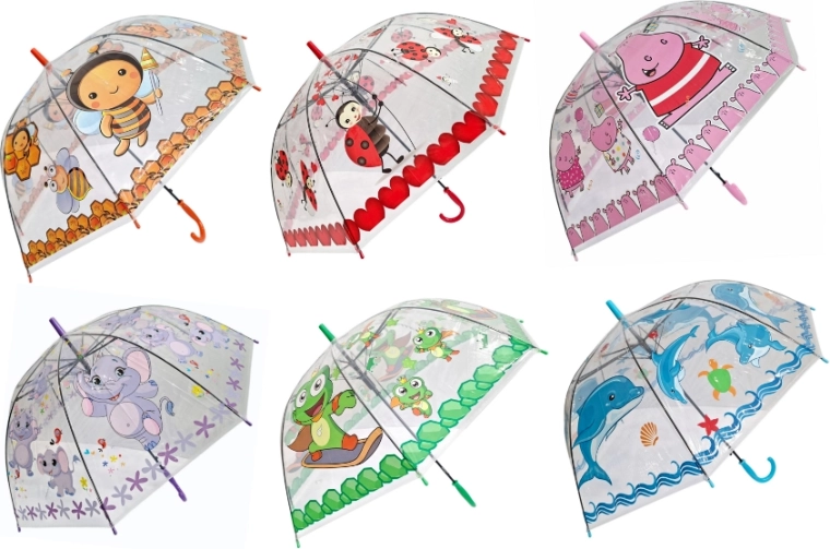 Kids’ umbrella with colorful designs