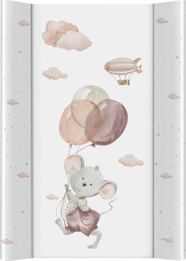 Ceba Baby mīkstais pārtinamais paliktnis Basic Mouse 50 × 70 cm
