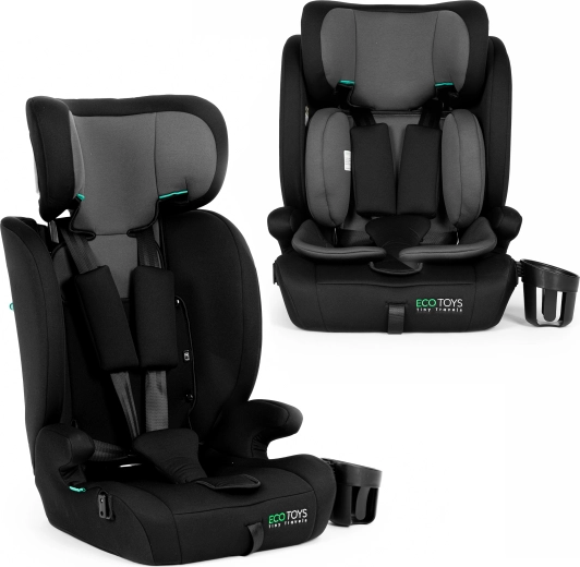 ECOTOYS bērnu autokrēsliņš 76–150 cm (R129) ar dzēriena turētāju