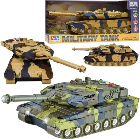 Bērnu tanks ar gaismas un skaņas efektiem