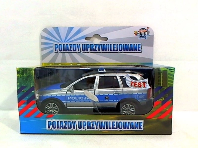 Volvo police car with light and sound 14 cm