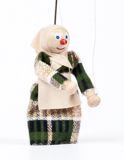 Gerlich wooden puppet Grandma Anežka 12 cm