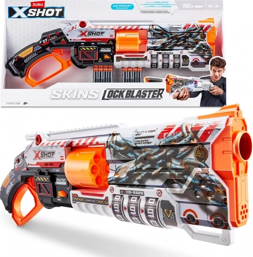 X-Shot Skins Lock blasteris ar rotējošu cilindru