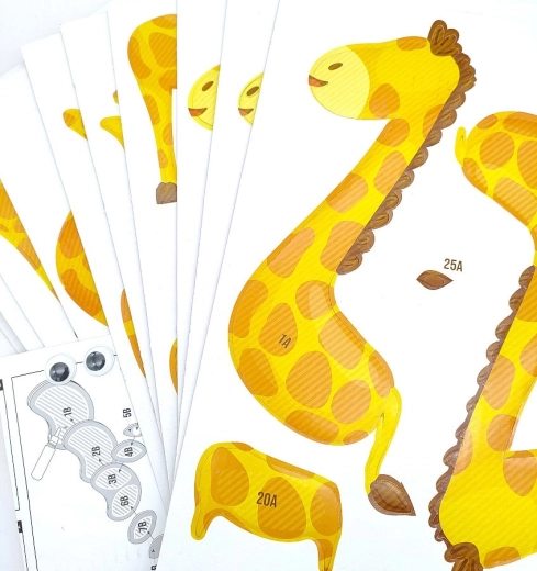 Numbered pieces for worry-free assembly