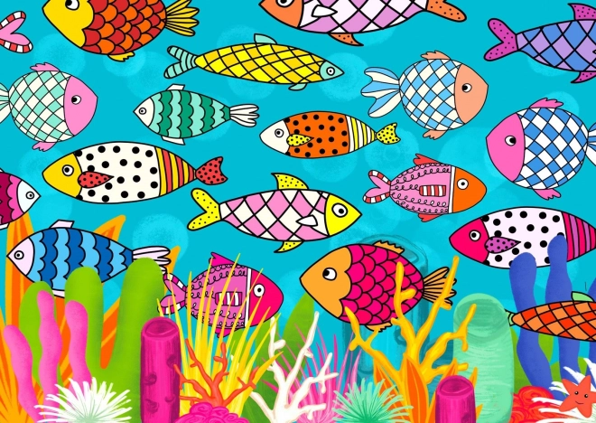 Fish Pattern Puzzle 1000 Pieces