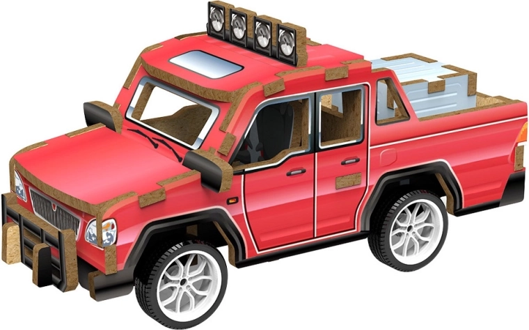2Kids Toys 3D koka puzle (konstruktors) pikapa automašīna