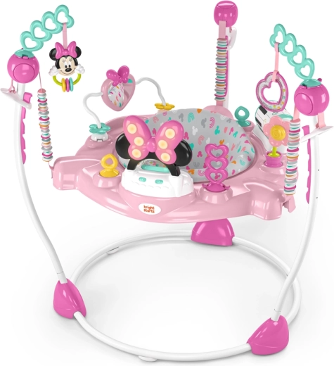 Bērnu lēkātājs un aktivitāšu centrs 2-v-1 MINNIE MOUSE Forever Besties, 6m+, līdz 11 kg