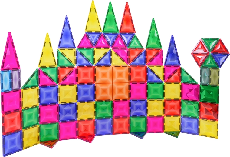 Magnētiska 3D konstruktora komplekts, 93 detaļas