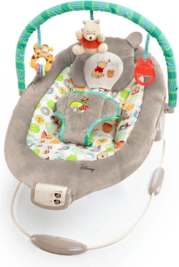 Vibrating bouncer with melodies DISNEY Baby WINNIE THE POOH Dots & Hunny, 0m+, up to 9 kg