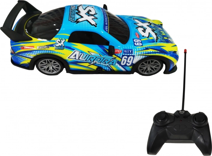 Spīdoša RC automašīna ar tālvadības pulti 20 cm