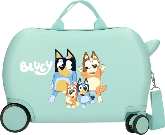Bluey Turquoise Children's Ride-On Wheeled Suitcase 45 cm