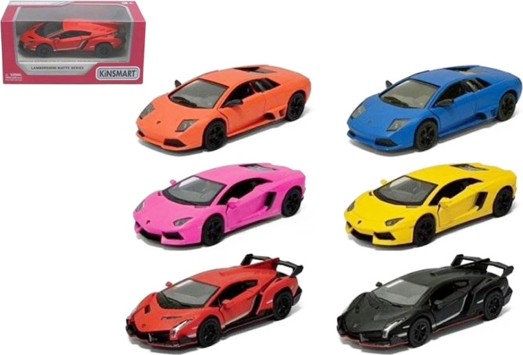 Lamborghini 1:36 metāla modelis ar Pull Back piedziņu