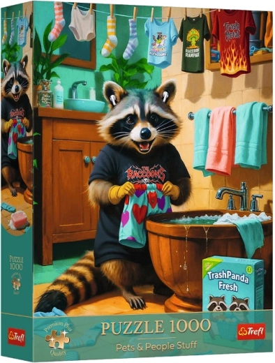 Puzzle 1000 Premium Plus – Raccoon’s Laundry Day