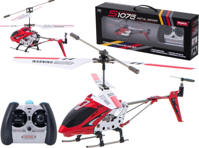 RC helikopters Syma S107G – Sarkana
