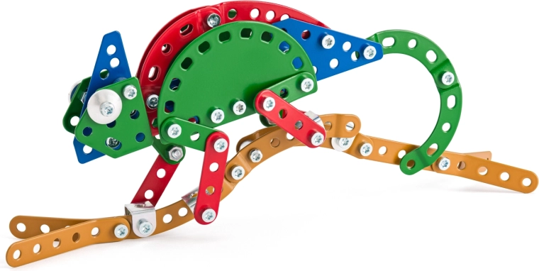 Merkur Zoo Chameleon – metal construction set (119 pieces)